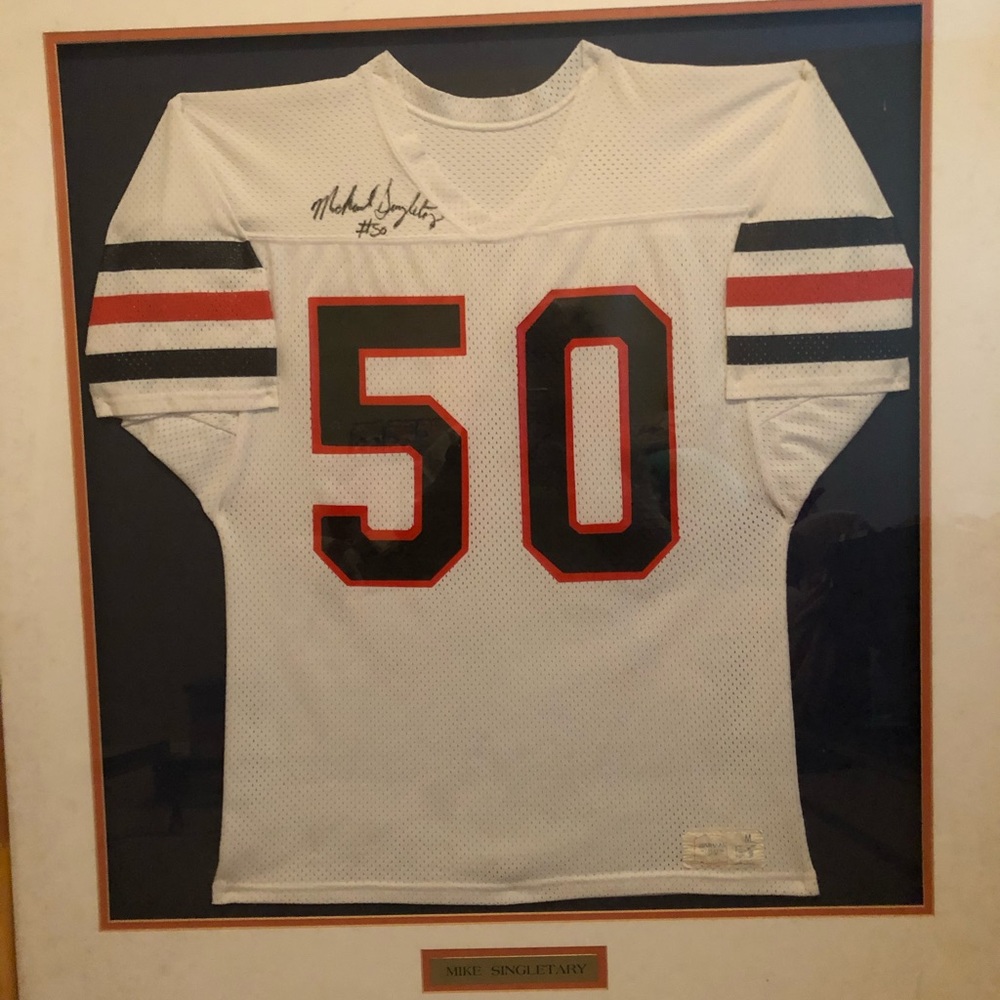 MIKE SINGLETARY AUTHENTICATE AUTOGRAPHED JERSEY